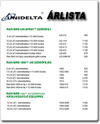 Unidelta-KPE-idom-szerelvny-rlista
